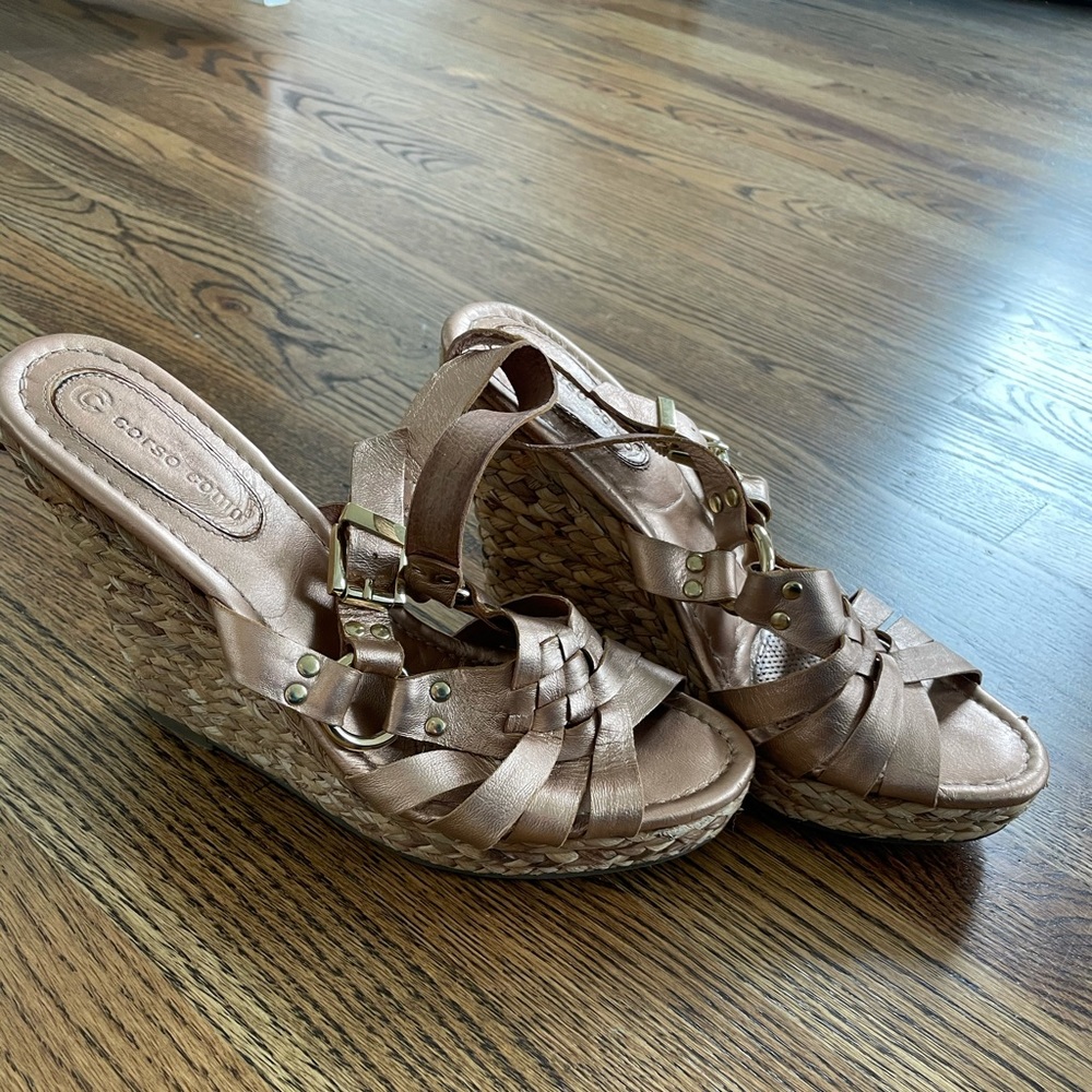 Corso Como Rose Gold Wedges